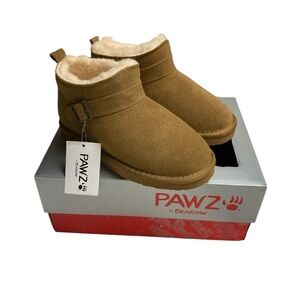 PAWZ BearPaw Genuine Suede Ankle Boots